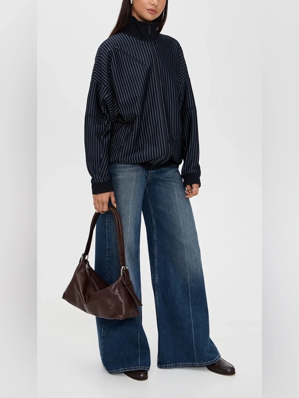 Belted Baguette Shoulder Bag